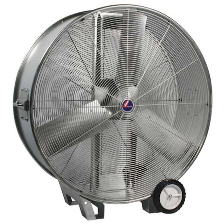Venco Drum Fan, 42 in Blade Dia, Non-Oscillating VMAC-42-DD-WK