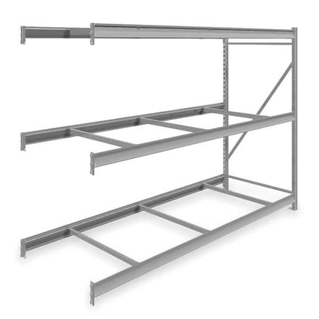Tennsco Add-On Bulk Storage Rack, 36 in D, 96 in W, 3 Shelves, Gray 6940
