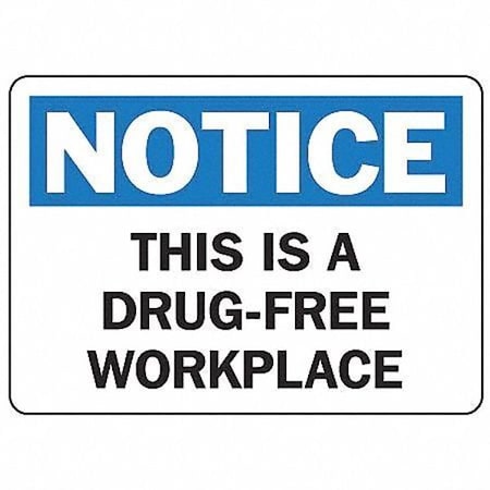 Accuform Notice Sign, Vinyl, Rectangle, English MACC805VS