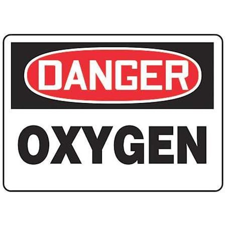 Accuform Danger Sign, 10 in H, 14 in W, Rectangle, English, MCHL170VA MCHL170VA