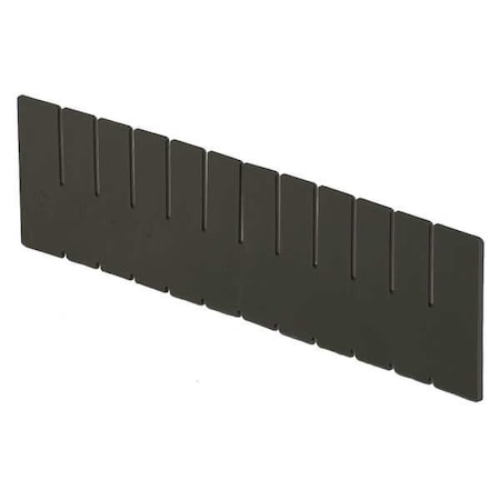 LEWISBINS Plastic Divider, Black, 15 9/16 in L, Not Applicable W, 4 7/16 in H DV1750 XL