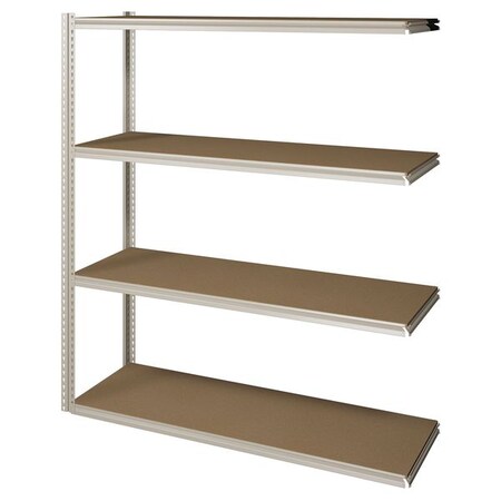 Tennsco Boltless Shelving Add-On, 60x18, 4 Shelf ZV7-6018A-4D SAND