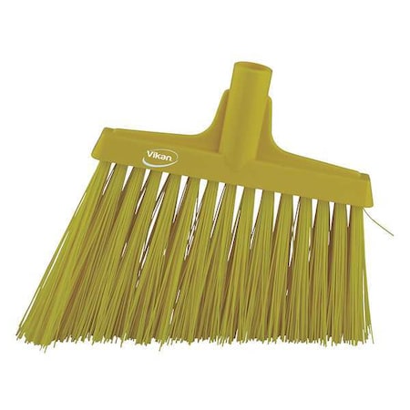 Remco 11 51/64 in Sweep Face Angle Broom, Stiff, Synthetic, Yellow 29146