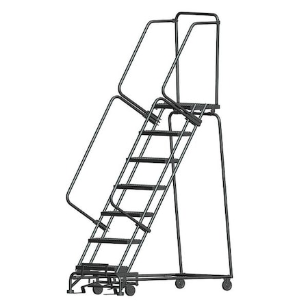 Ballymore 103 in H Steel Rolling Ladder, 7 Steps, 450 lb Load Capacity WA073214G