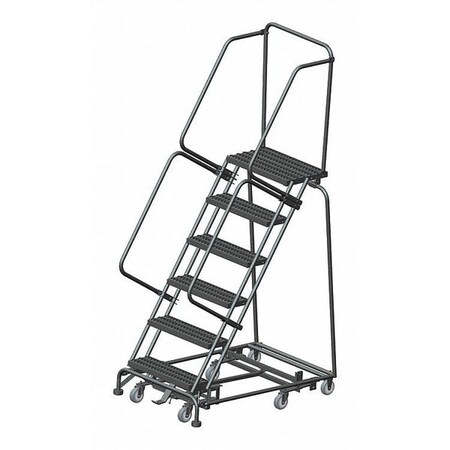 Ballymore 93" H Steel Rolling Ladder, 6 Steps, 450 lb. Load Capacity WA-AD-063214GSU