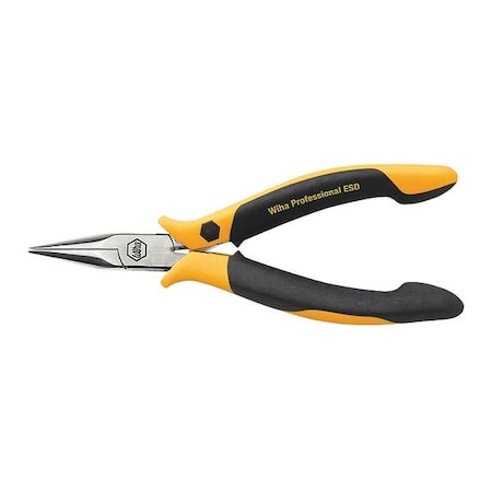 Wiha 4 3/4 in Needle Nose Plier Two Component Non-Slip Soft Grip Handle Handle 32742