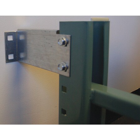 Interlake Mecalux Pallet Rack Wall Fix 6"L, Orange IA530W00600R000000