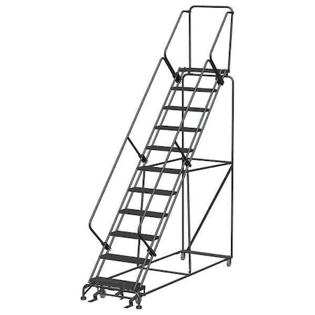 Ballymore 143 in H Steel Rolling Ladder, 11 Steps, 450 lb Load Capacity SW1132G
