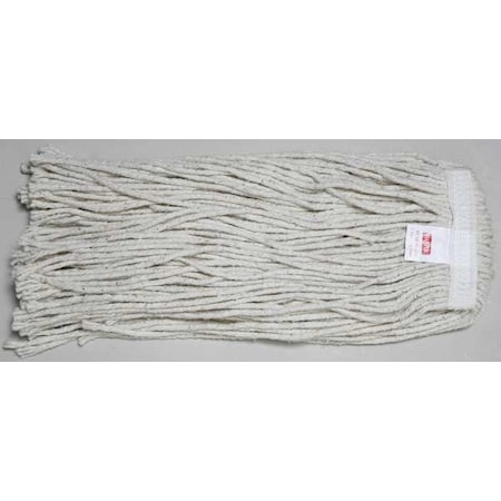 Harper String Wet Mop, 19.2 oz Dry Wt, Quick Change Connection, Cut-End, Natural, Cotton 484