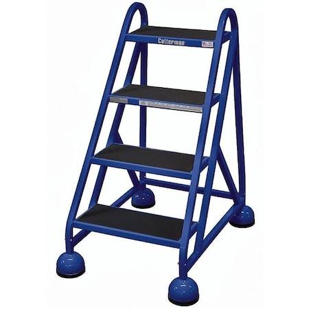Cotterman 40 in H Steel Rolling Ladder, 4 Steps, 450 lb Load Capacity ST-400 A2 C21 P5