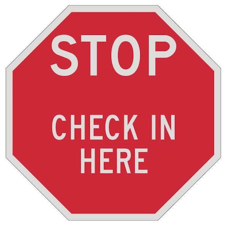 Lyle Admittance Sign, 12 in H, 12 in W, Aluminum, Octagon, English, ST-036-12HA ST-036-12HA