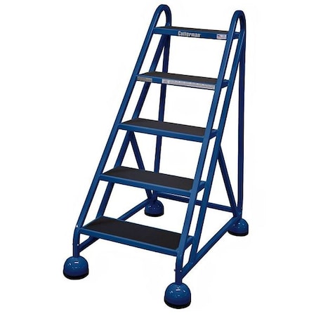 Cotterman 49 in H Steel Rolling Ladder, 5 Steps, 450 lb Load Capacity ST-500 A2 C21 P5