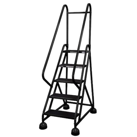 Cotterman 75 in H Steel Rolling Ladder, 5 Steps, 450 lb Load Capacity ST-501 A2 C7 P5