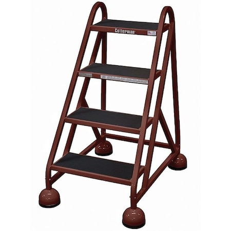 Cotterman 40 in H Steel Rolling Ladder, 4 Steps, 450 lb Load Capacity ST-400 A2 C4 P5