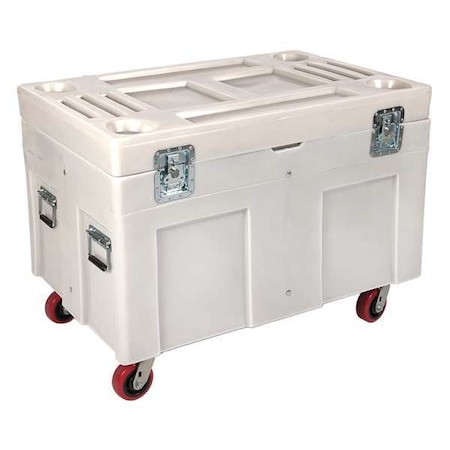 Myton Industries Storage Cart, White, 45 in W x 30 in D x 34 in H SC4534-H5 WHITE