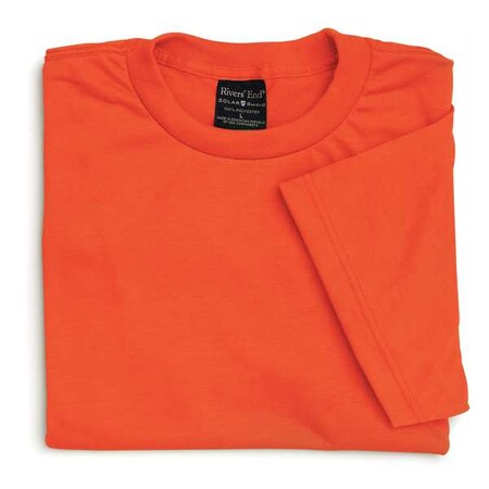 Rivers End Trading Co Men's Sun Protection Hi-Vis T-shirt, Polyester, 0 Pocket(s), Orange, M 1002 SAFETY ORG M