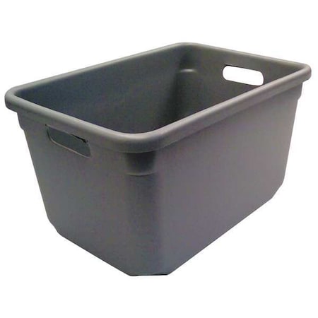 New England Plastics Storage Container, Fiberglass Reinforced Composite, Gray, 10 in H, 12-1/2 in W, 18 in L H-1812-10 GRAY