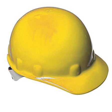 Fibre-Metal By Honeywell Hard Hat, Super Eight E2, Thermoplastic, 8 Point Swing Ratchet, Type 1, Class E, Yellow E2SW02A000