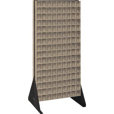 Quantum Storage Systems Steel Double Sided Tip Out Bin Rack, 23 5/8 in W x 52 in H x Ivory QFS248-309IV