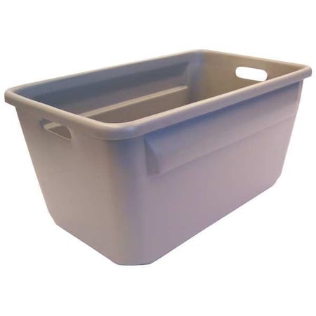 New England Plastics Storage Container, Fiberglass Reinforced Composite, Gray, 12 in H, 14-3/8 in W, 24-1/8 in L H-2414-12 GRAY