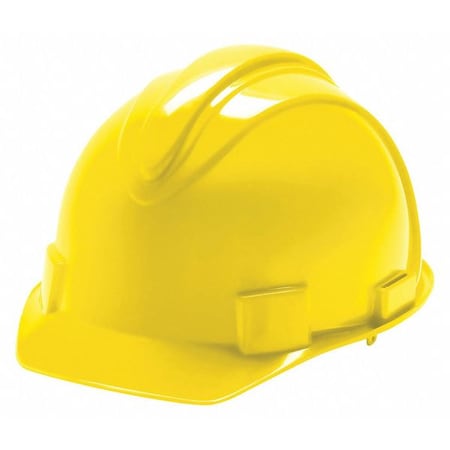 Jackson Safety Hard Hat, Charger*, Polyethylene, 4 Point Ratchet, Type 1, Class E, Yellow 20401
