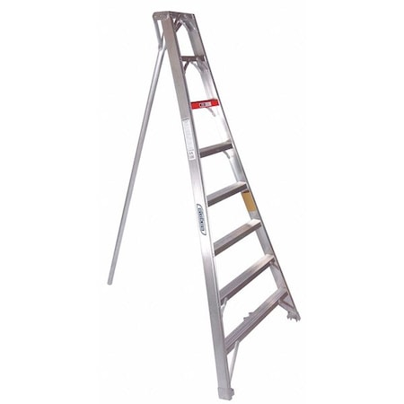 Stokes 12 ft. Aluminum 300 lb. Tripod Orchard Stepladder, Type IA 1112