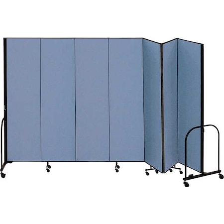 Screenflex Partition, 13 Ft 1 In W x 4 Ft H, Blue CFSL407-DB