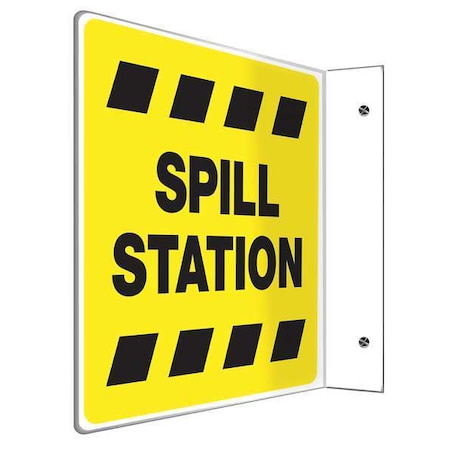 Accuform Spill Station, 12" W x 8" H, L-Shaped, Plastic, PSP220 PSP220
