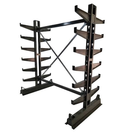 Jarke Cantilever Rack, Steel, 7 ft. H, 6 ft. L CR-8 | Zoro