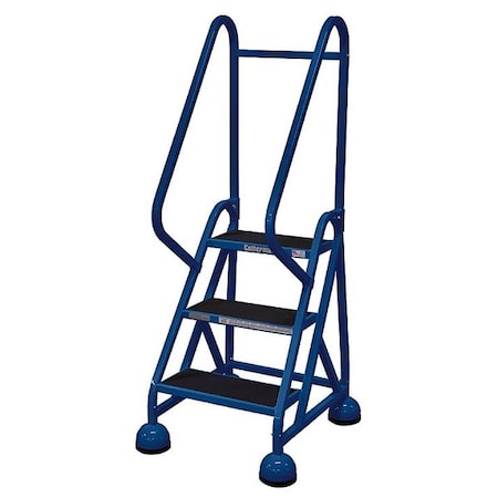 Cotterman 57 in H Steel Rolling Ladder, 3 Steps, 450 lb Load Capacity ST-301 A2 C21 P5