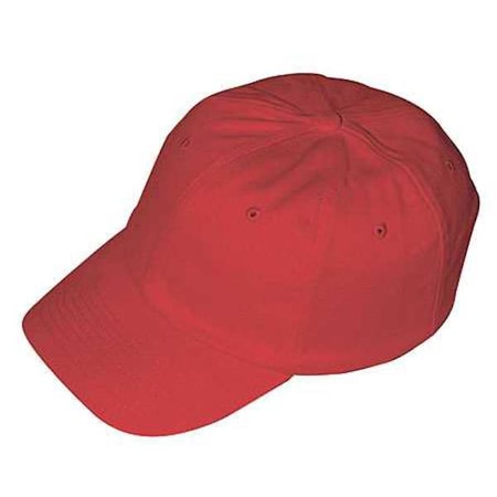 Fibre-Metal By Honeywell Bump Cap, Long Brim Baseball, Inner Shell ABS, Outer Cotton, Hook-and-Loop Suspension, Red SBC2RD
