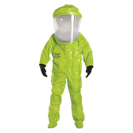 Dupont Encapsulated Suit, 2XL, Tychem, Lime Yellow TK554TLY2X00015C