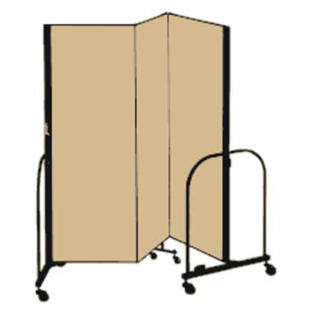 Screenflex Partition, 5 Ft 9 In W x 6 Ft H, Beige CFSL603-DO