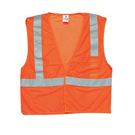 Kishigo XL Class 2 High Visibility Vest, Orange 1084-XL
