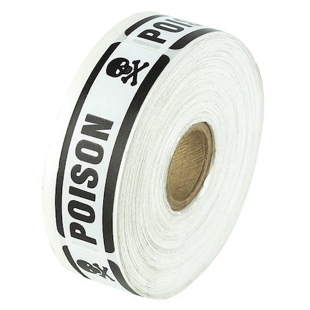 Harris Industries Label, 2-7/8 In. W, 7/8 In. H, PK500, LB132312 LB132312