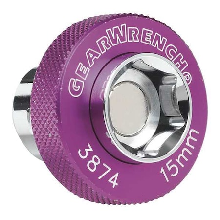 Gearwrench 3/8 in Drive, 15mm Specialty Metric Socket, 6 Points 3874D