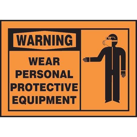 Accuform Safety Label, 3-1/2 In. H, 5 In. W, PK5, LPPE305VSP LPPE305VSP