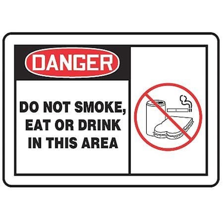 Accuform Safety Label, 3-1/2 In. H, PK5 LSMK002VSP