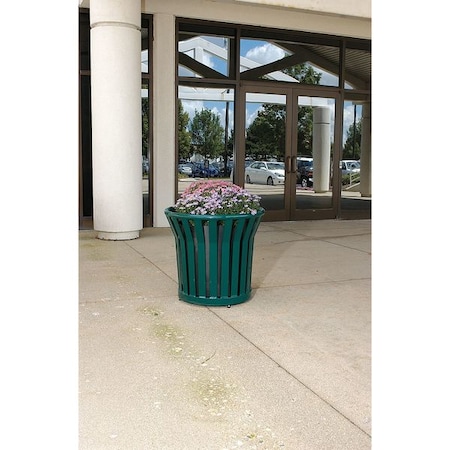 Zoro Select Round Planter, 25 1/2 in H, Green PL2424 GREEN