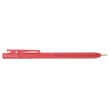 Detectapro Metal Detectable Stick Pen, Red, PK50 CPENRDBK