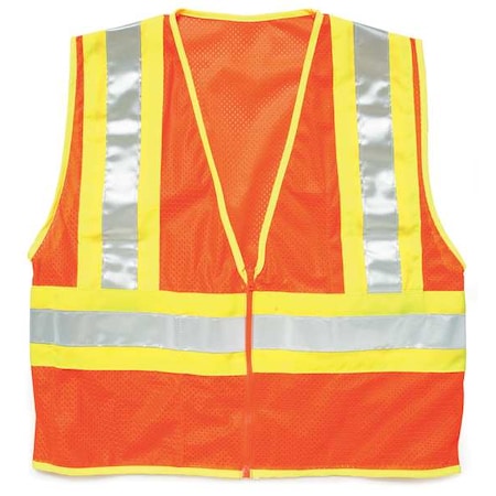 Kishigo Large Class 2 High Visibility Vest, Orange 1055-L