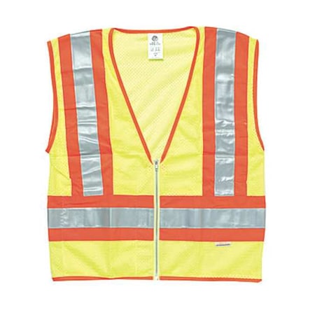KISHIGO XL Class 2 High Visibility Vest, Lime 1056-XL