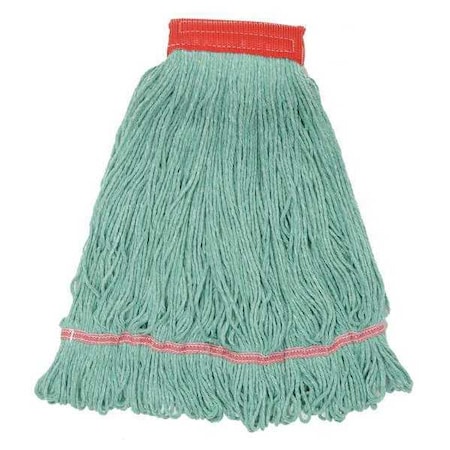 Odell 5 in String Wet Mop, 28 oz Dry Wt, Quick Change Connection, Looped-End, Red, Rayon/Synthetic Blend 4200LARGE
