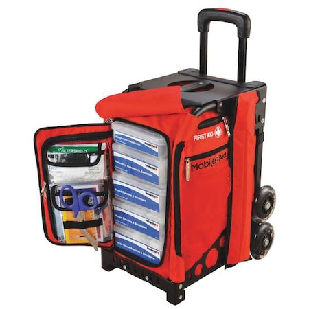 Lifesecure Modular First Aid Station, Polyester Bag, 274 Components, 50 People Served 31500