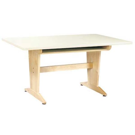 Diversified Spaces Art Table ART/PLANNING TABLE LAMINATE TOP W/BK, 42" D X 30" H, 60" W X Laminate PT-61P