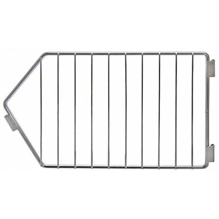 Quantum Storage Systems Modular Stacking Basket Divider 9"Hx20"D, Silver 209DC