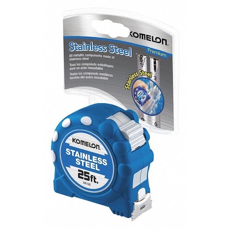Komelon 25 ft Tape Measure, 1 in Blade SS125