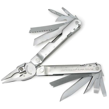 Leatherman SuperTool300 MultiTool, SS, 19 Tools 831102