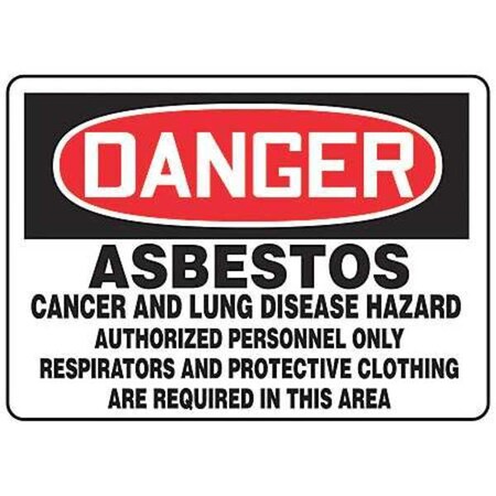 Accuform Safety Sign, 10 in H, 14 in W, Vinyl, Horizontal Rectangle, English, MCAW107VS MCAW107VS