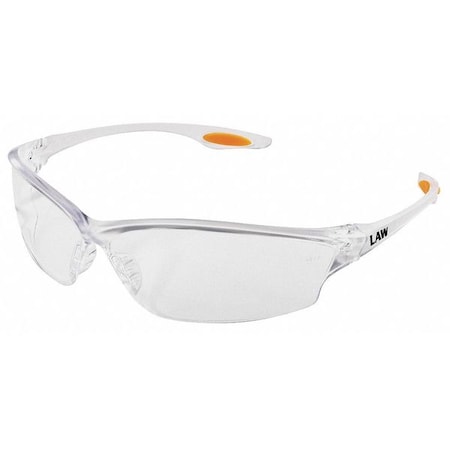 Mcr Safety Law (LW2), Safety Glasses, Anti-Scratch, Clear Lens, Clear Frame, Frameless LW210